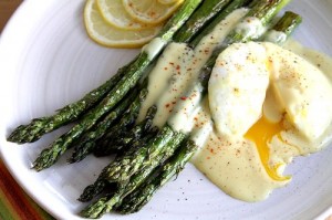 Roasted Fresh Green Asparagus with a Poached Duck Egg & Hollandaise – A ...